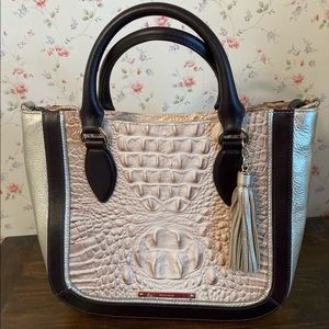 Brahmin Satchel Handbag  Model Small Lena Blossom Kendall